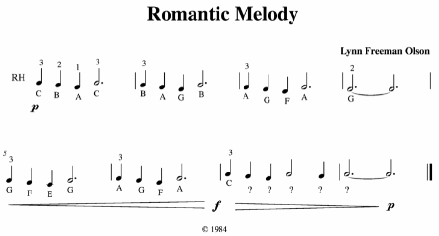 lyrical melody romantic period